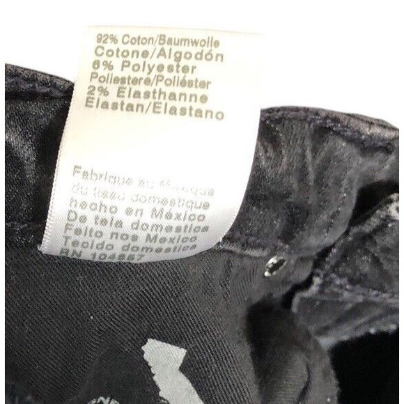 AG Adriano Goldschmied 23 Saige High Rise Straight Jeans 10 Year Bonfire Black - Picture 11 of 12